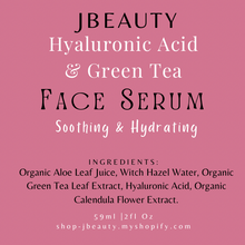 Cargar imagen en el visor de la galería, Green Tea & Hyaluronic Acid Facial Serum