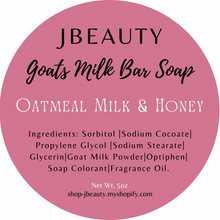 Load image into Gallery viewer, Goats Milk Massage Bar Soap