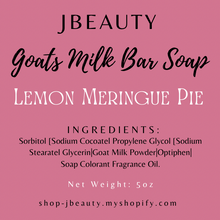 Load image into Gallery viewer, Goat’s Milk Bar Soap
