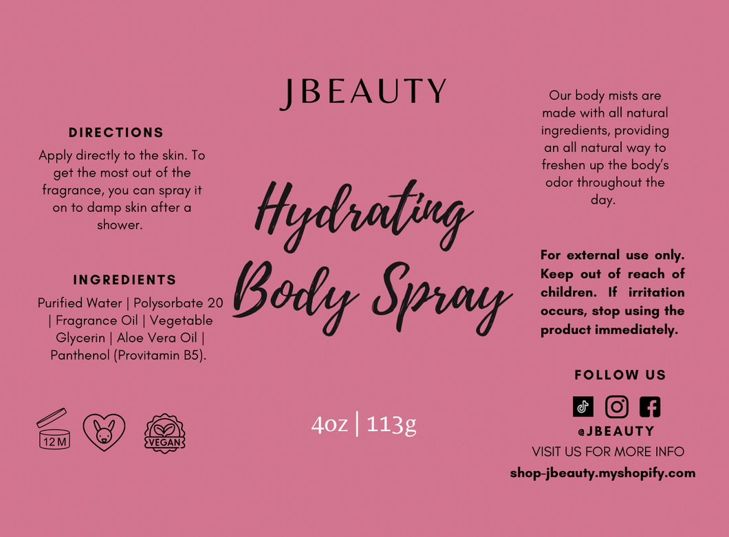 Hydrating Body Spray