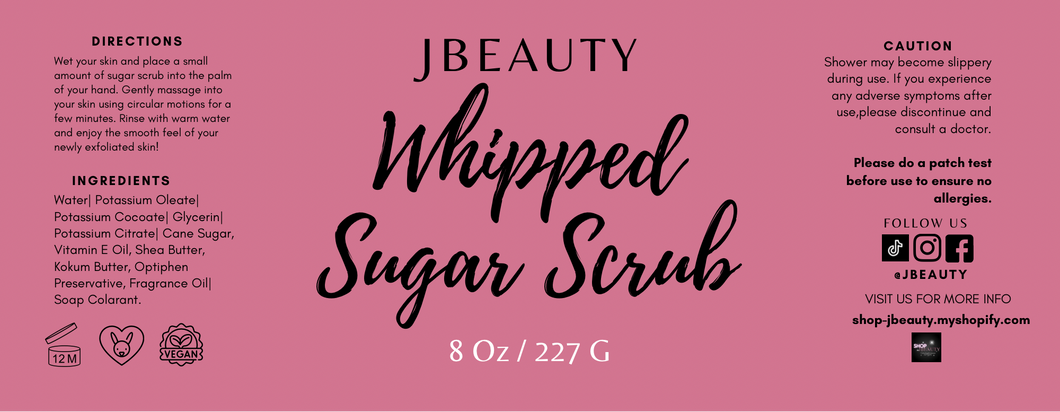 Whipped Sugar Scrub (Summer Scents)