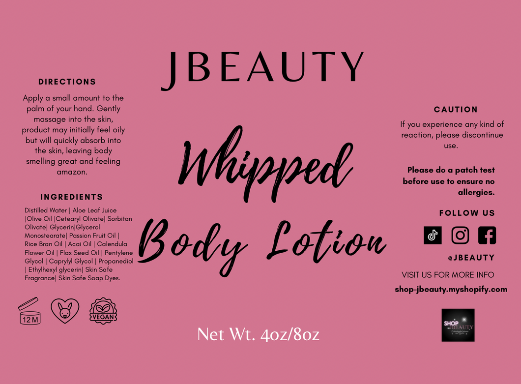 Whipped Body Lotion (Fall Scents)